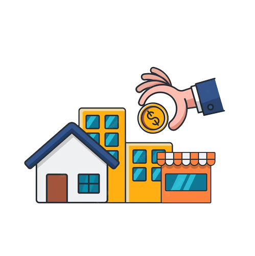 collection colored thin icon building property money coin hand real estate investment business finance concept vector illustration 168824 67 removebg preview