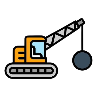 illustration graphic of demolish vehicle work construction icon free vector removebg preview