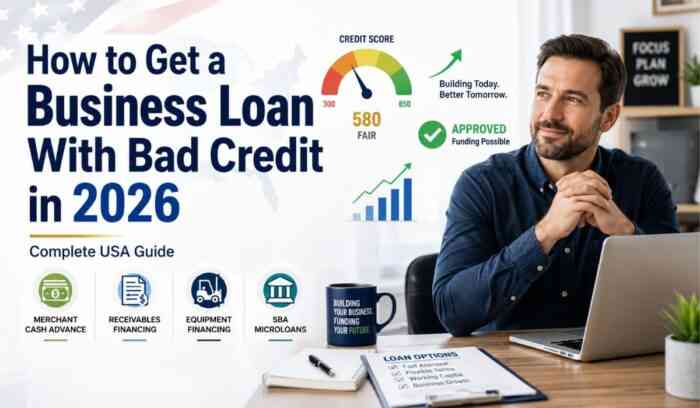 business loan bad credit USA 2026